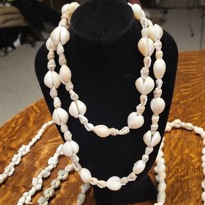 Hawaiian Sea Shell Necklaces Set Of 4 36 Inches